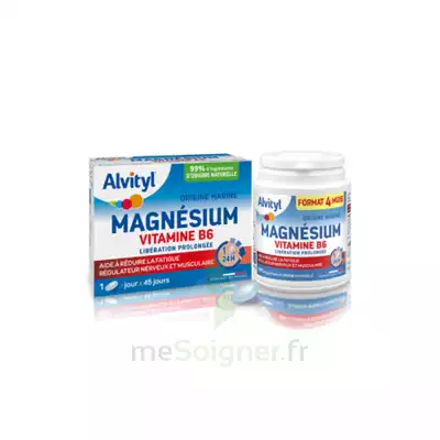 Alvityl Magnésium Vitamine B6 Libération Prolongée Comprimés Lp B/45 à PIERRE-DE-BRESSE
